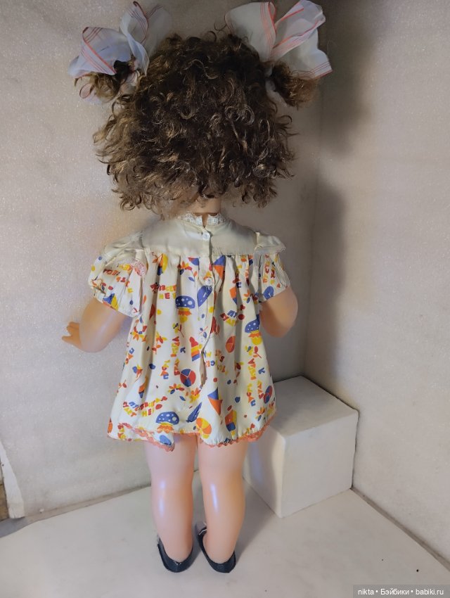 Кукла СССР Марина Родное платье с редким принтом (фото 4)