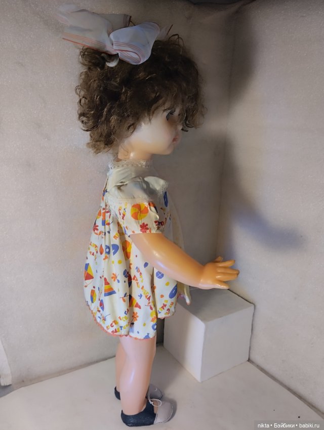 Кукла СССР Марина Родное платье с редким принтом (фото 3)