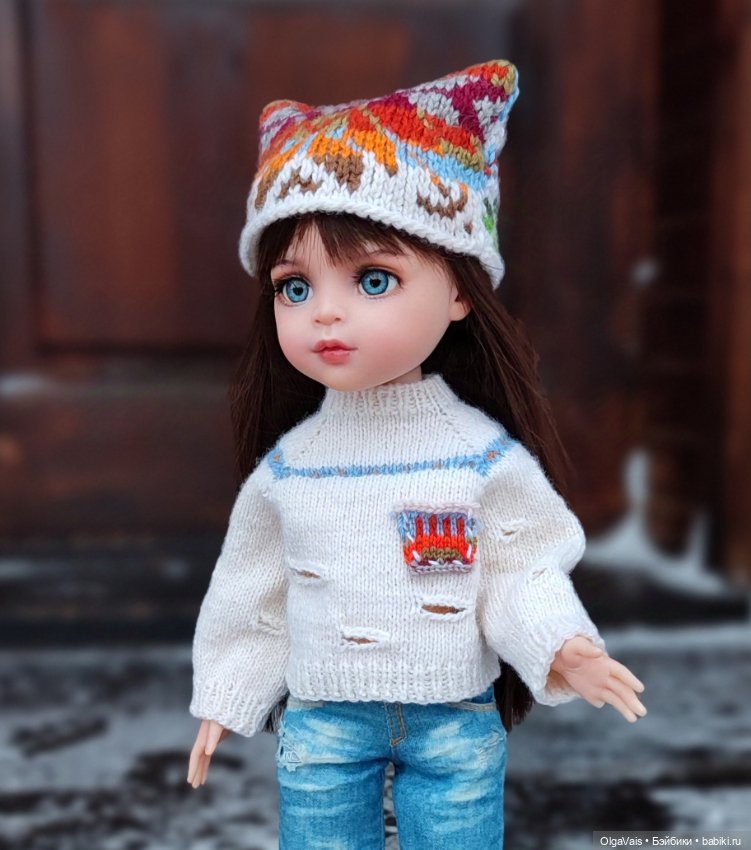 Вязаный комплект для кукол Паола Рейна