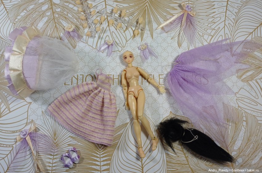 ООАК кукла Figma 1:12 Фиалка