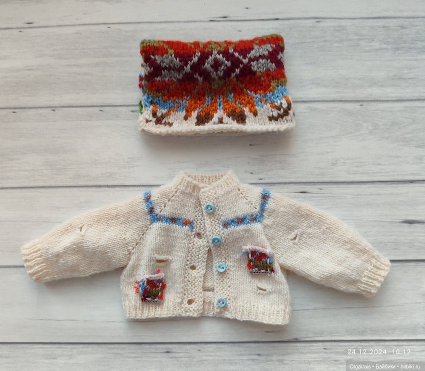 Вязаный комплект для кукол Паола Рейна (фото 3)