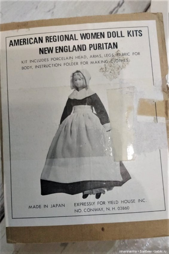 Реплика Пуританка - набор для создания куклы (431) (фото 2)