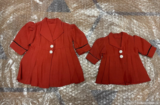 Пальто для антикварной или винтажной куклы