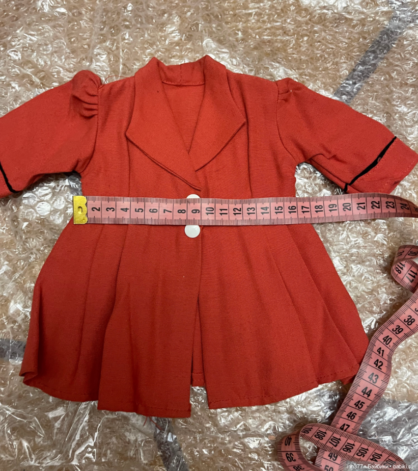 Пальто для антикварной или винтажной куклы (фото 6)