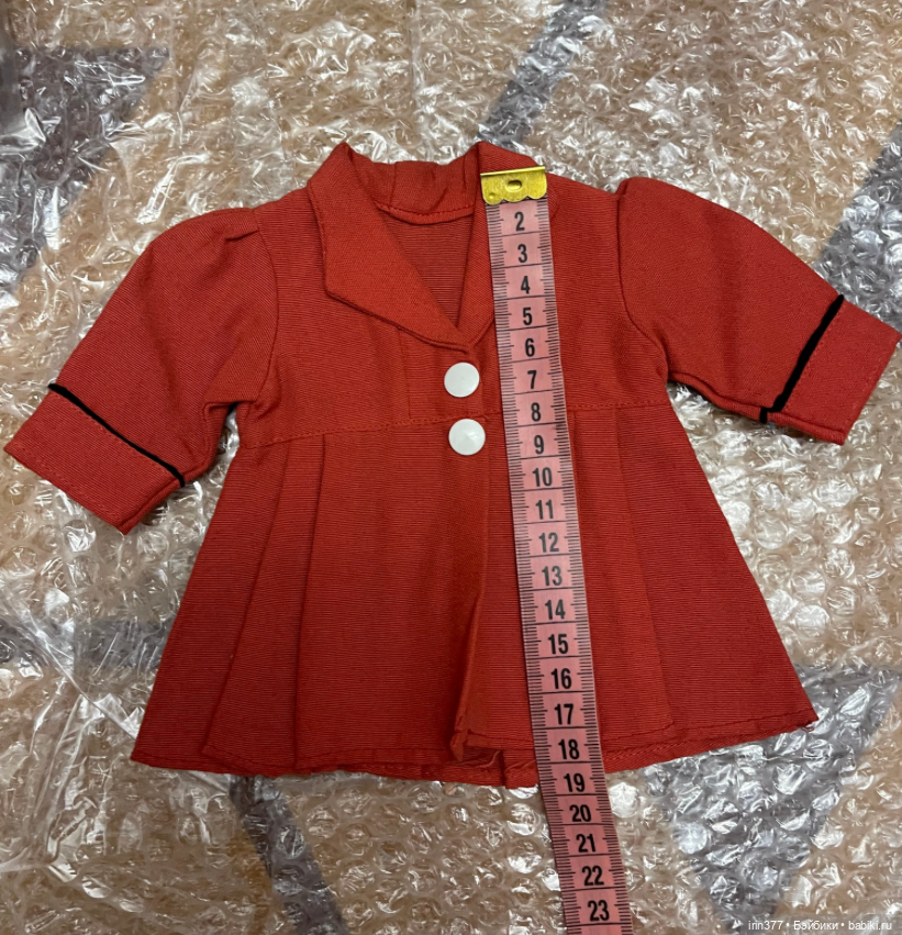 Пальто для антикварной или винтажной куклы (фото 8)