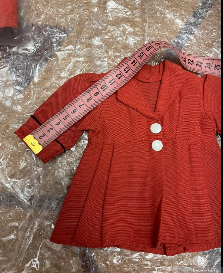 Пальто для антикварной или винтажной куклы