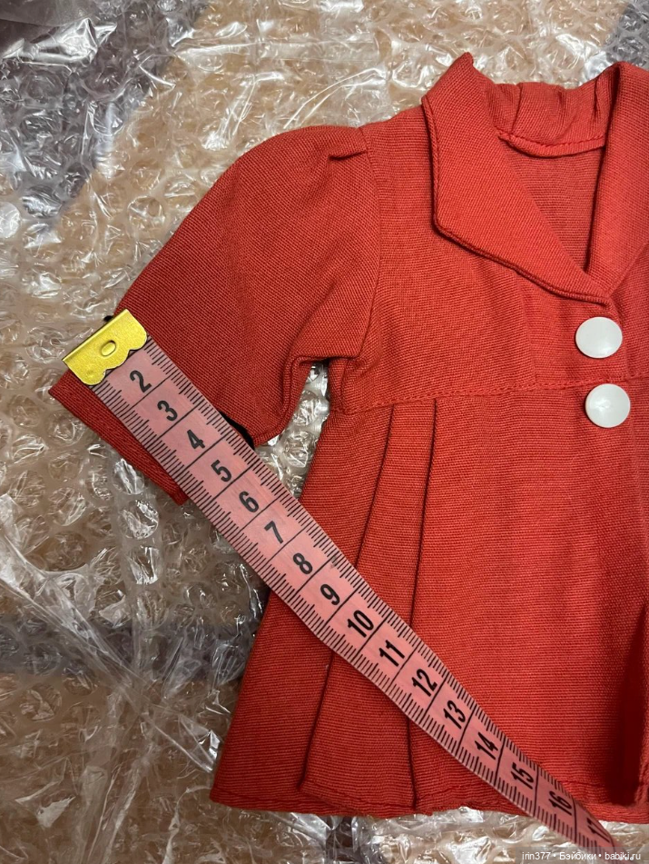 Пальто для антикварной или винтажной куклы