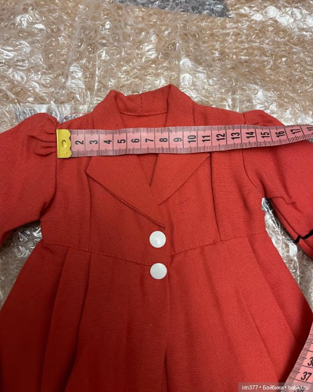 Пальто для антикварной или винтажной куклы (фото 5)