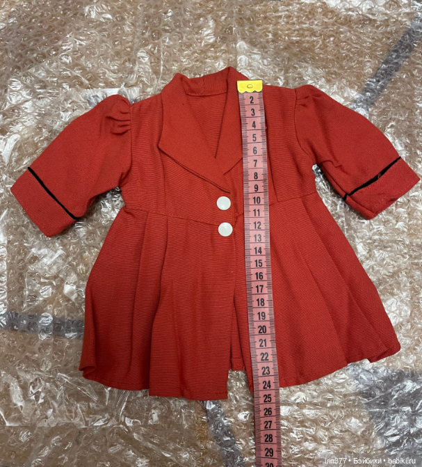 Пальто для антикварной или винтажной куклы (фото 4)