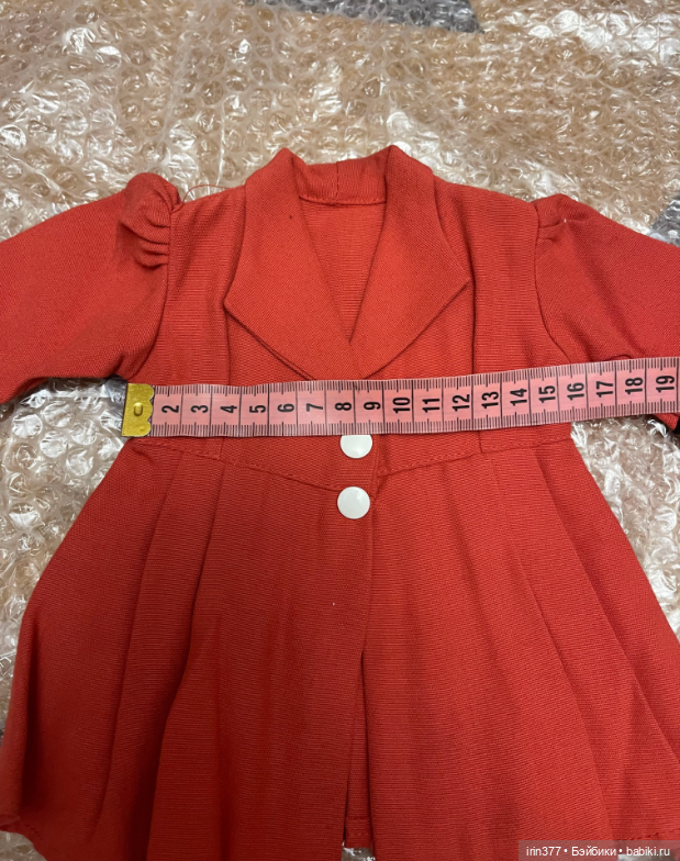 Пальто для антикварной или винтажной куклы (фото 7)