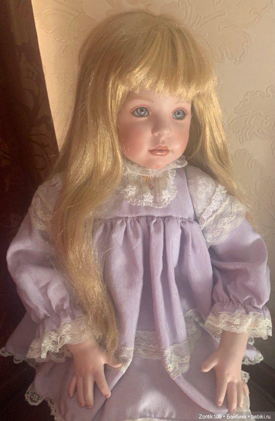 Зеленоглазая блондинка — Фарфоровые куклы (фото 3)