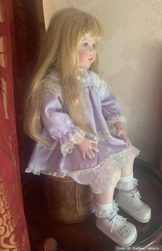 Зеленоглазая блондинка — Фарфоровые куклы (фото 5)