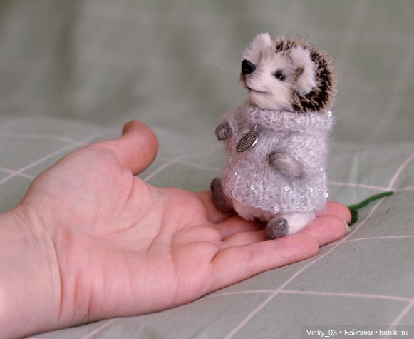Тедди ежик миниатюрный — Авторские игрушки (фото 7)