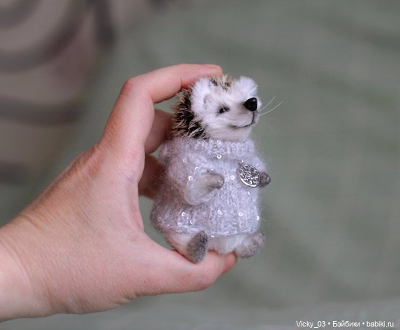 Тедди ежик миниатюрный — Авторские игрушки (фото 3)