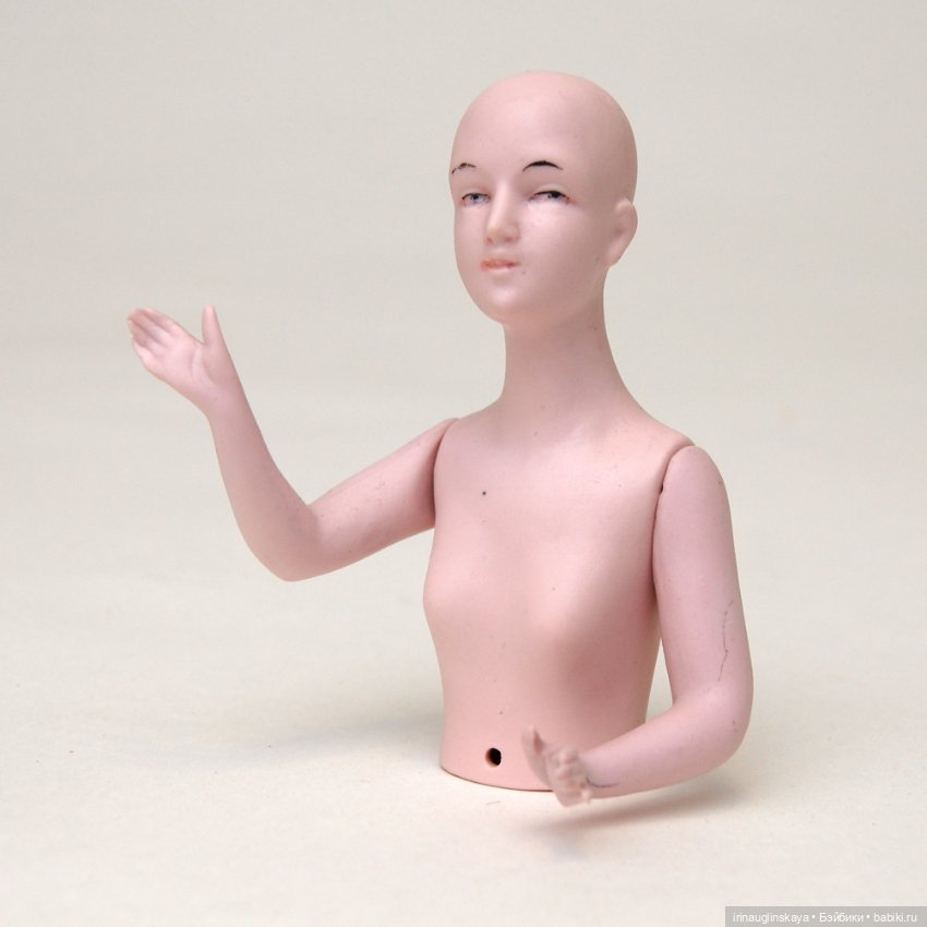 Half doll фарфоровая кукла половинка Германия