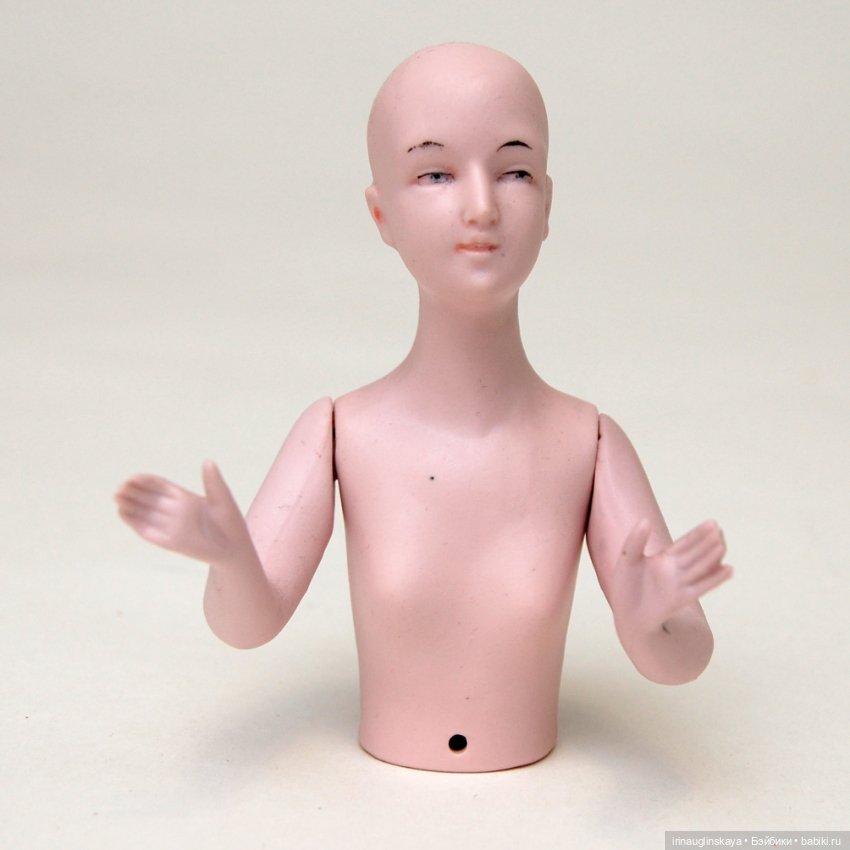 Half doll фарфоровая кукла половинка Германия