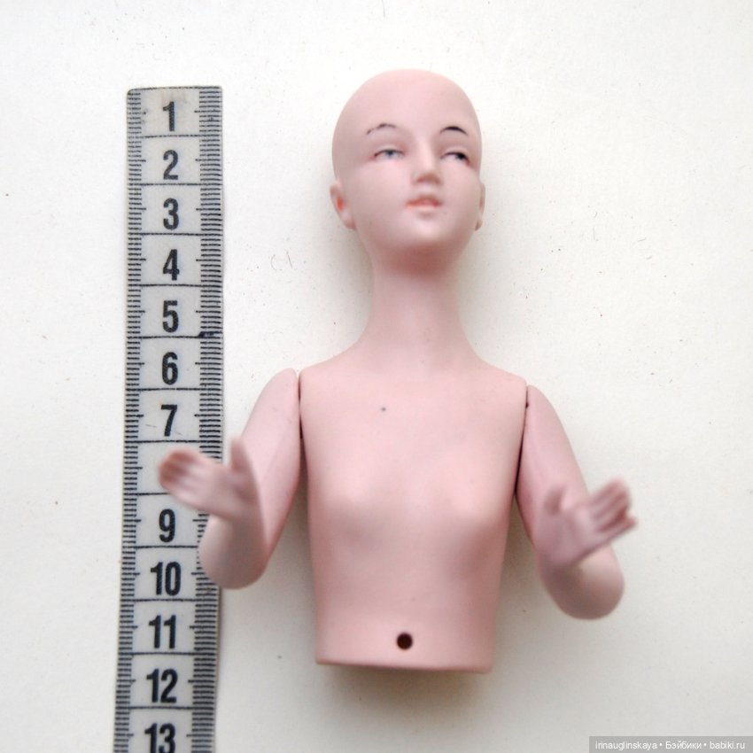 Half doll фарфоровая кукла половинка Германия