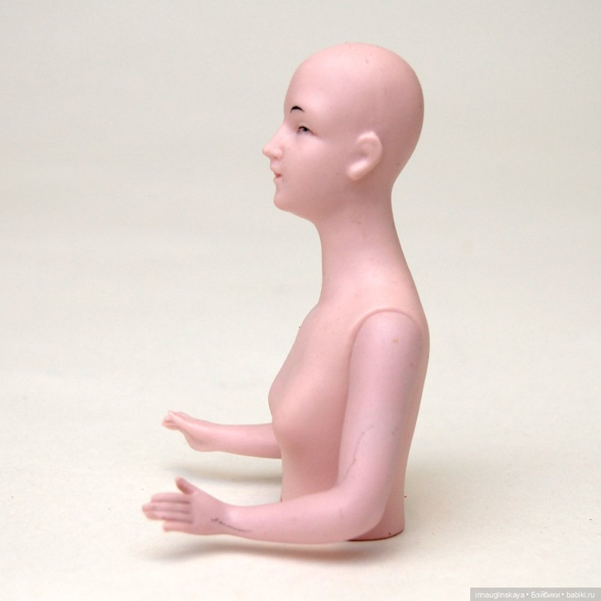 Half doll фарфоровая кукла половинка Германия (фото 3)