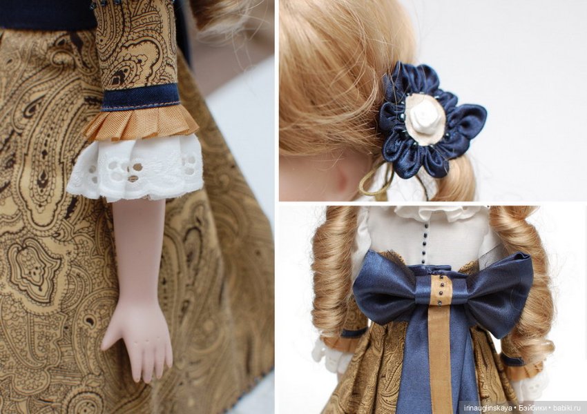 Фарфоровая кукла с мягким телом (фото 5)