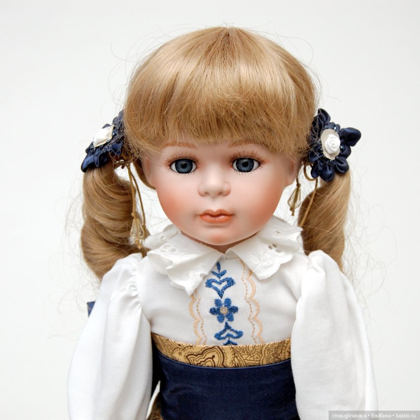Фарфоровая кукла с мягким телом (фото 3)