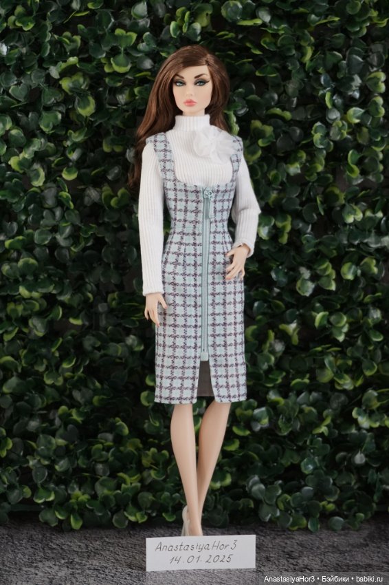 Сарафан и водолазка для Poppy Parker