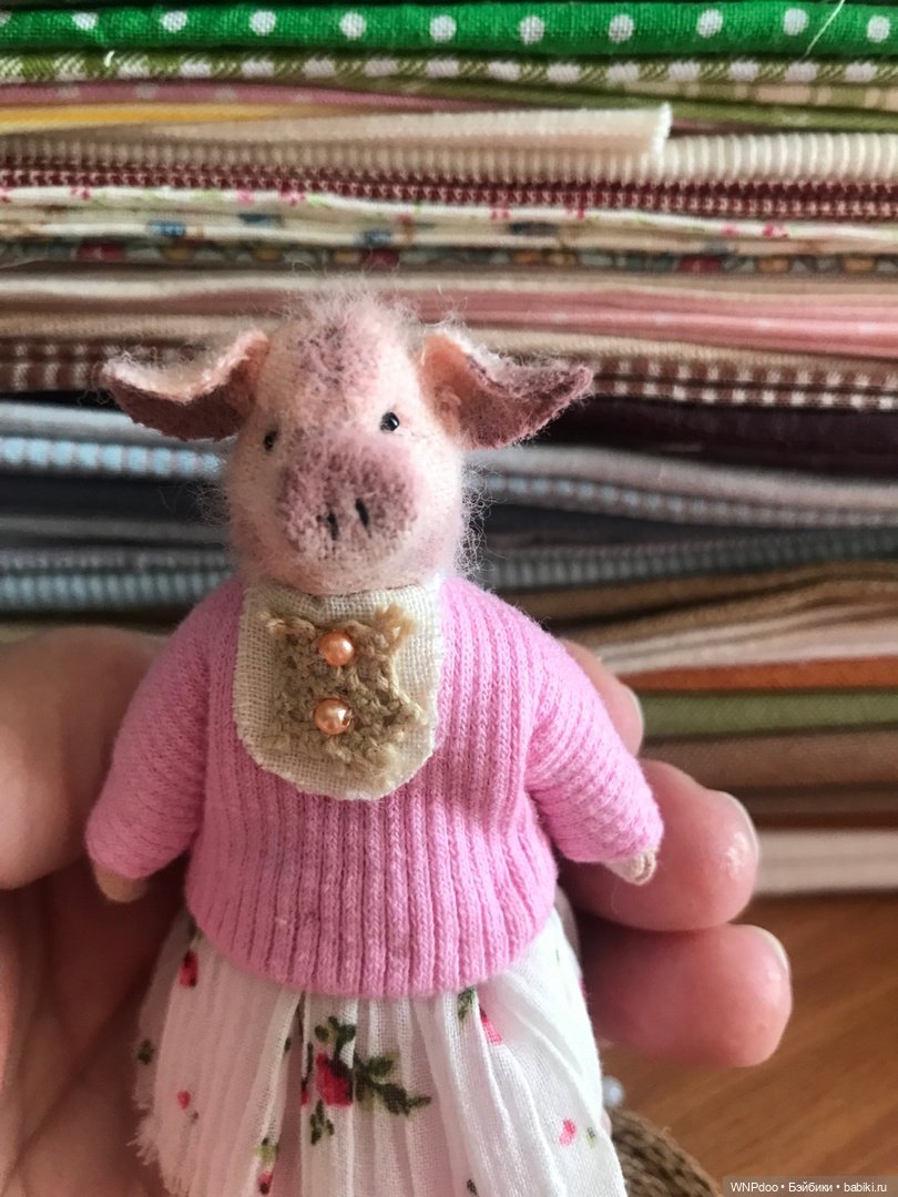 Кукла Хрюша — Авторские игрушки (фото 4)