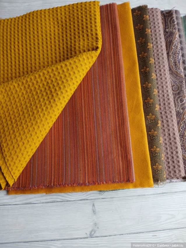 Набор хлопковых тканей для пошива кукольной одежды