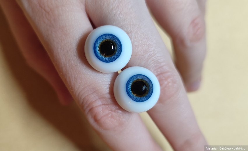 Стеклянные глаза HGC, Blue Hazel, 16/9 mm (фото 4)