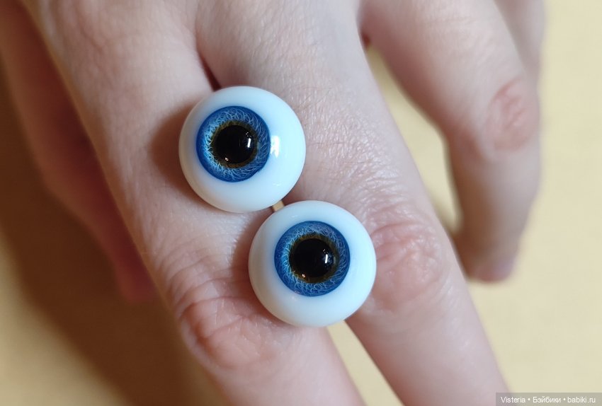 Стеклянные глаза HGC, Blue Hazel, 16/9 mm (фото 2)