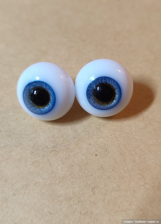 Стеклянные глаза HGC, Blue Hazel, 16/9 mm