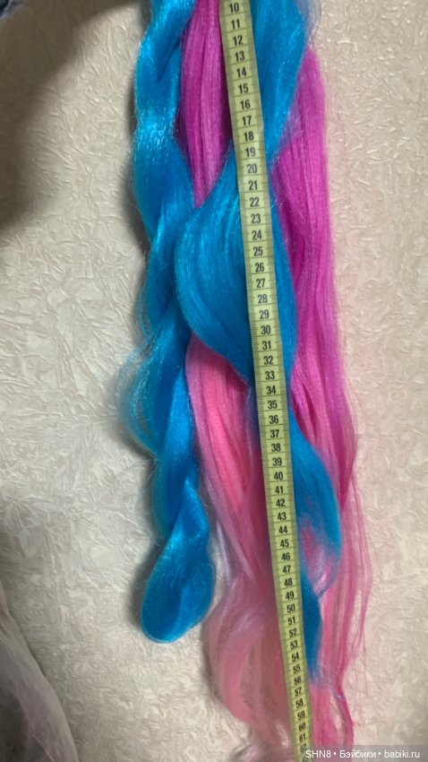Цветные волосы для кукол — Парики и волосы (мохер) для кукол (фото 4)