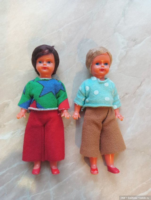 Паричковые куклы Emil Schwenk 1970-ые г.г. Германия ГДР 12 см