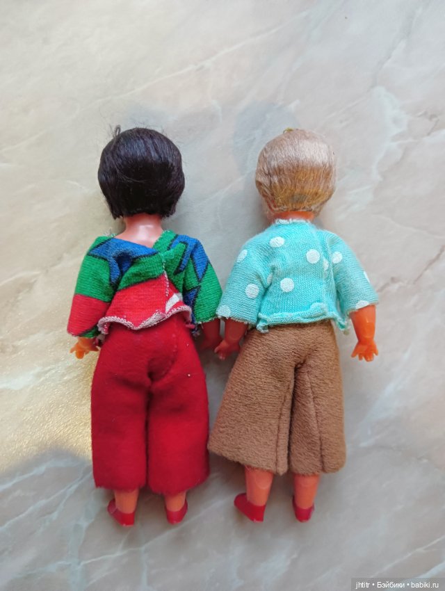 Паричковые куклы Emil Schwenk 1970-ые г.г. Германия ГДР 12 см (фото 2)