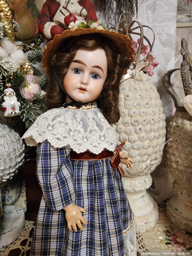 Антикварная кукла молд 1902, 38 см