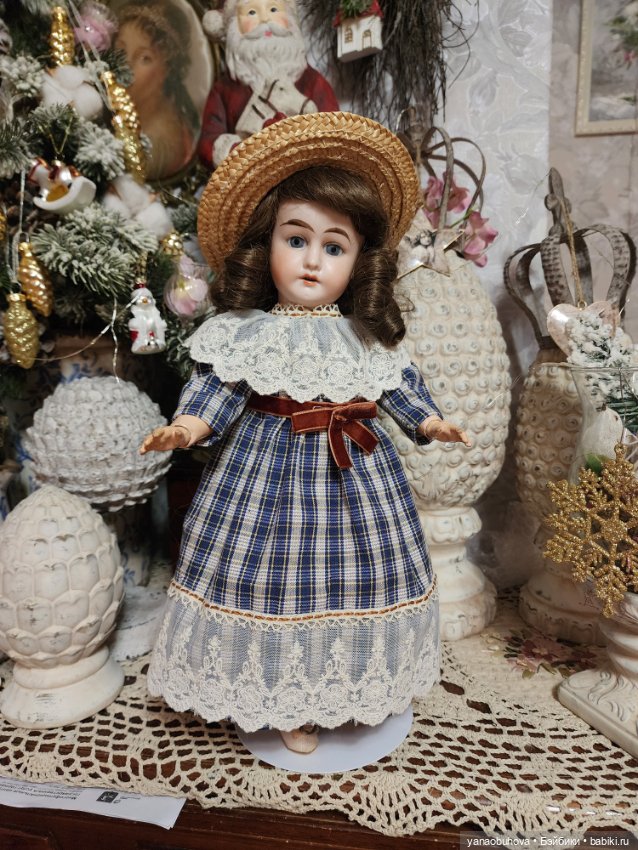 Антикварная кукла молд 1902, 38 см (фото 8)