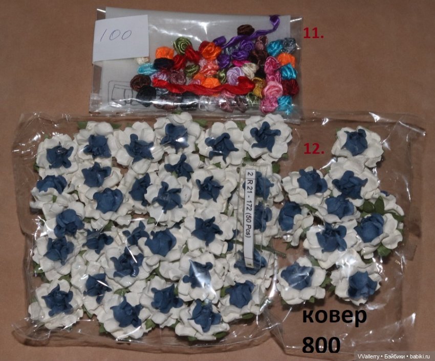 Цветы для создания букетов для кукол или декора диорамы (фото 2)