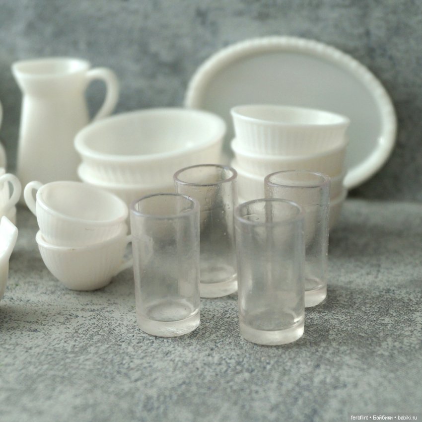 Набор посуды для буфета (масштаб 1:6) (фото 3)