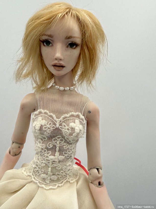 Кукла от Ольги Гудилиной фарфор (фото 3)