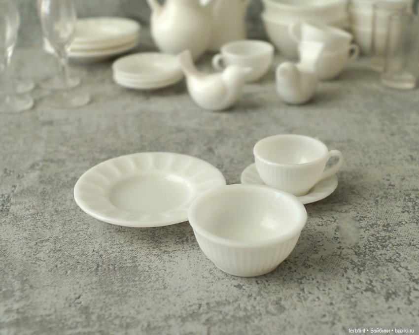 Набор посуды для буфета (масштаб 1:6) (фото 5)