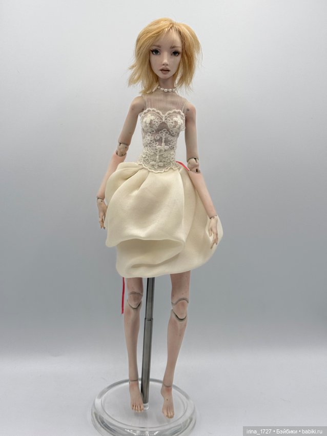 Кукла от Ольги Гудилиной фарфор (фото 5)