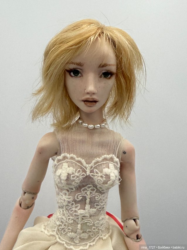Кукла от Ольги Гудилиной фарфор (фото 2)