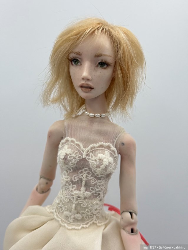 Кукла от Ольги Гудилиной фарфор (фото 7)