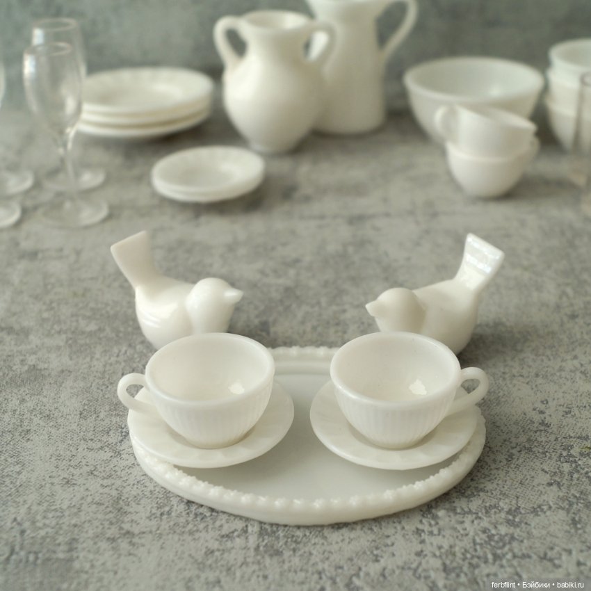 Набор посуды для буфета (масштаб 1:6) (фото 6)