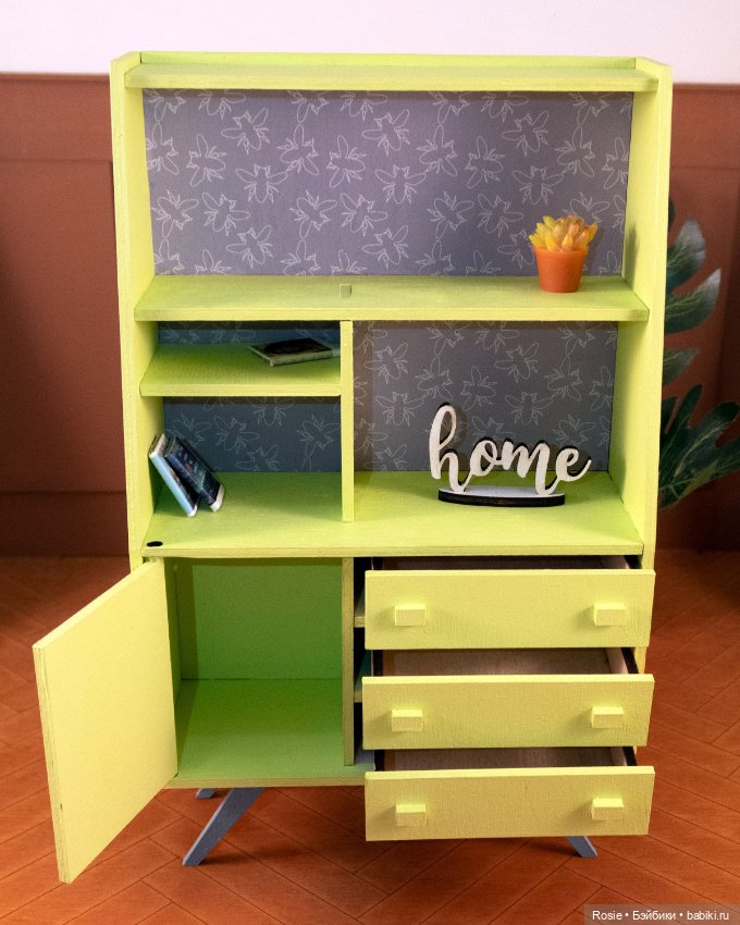 Буфет "лаймовое утро" — Кукольная мебель (фото 4)