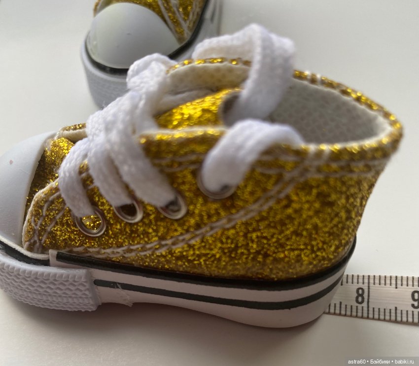 Кеды «золотые» — Обувь для кукол (фото 5)