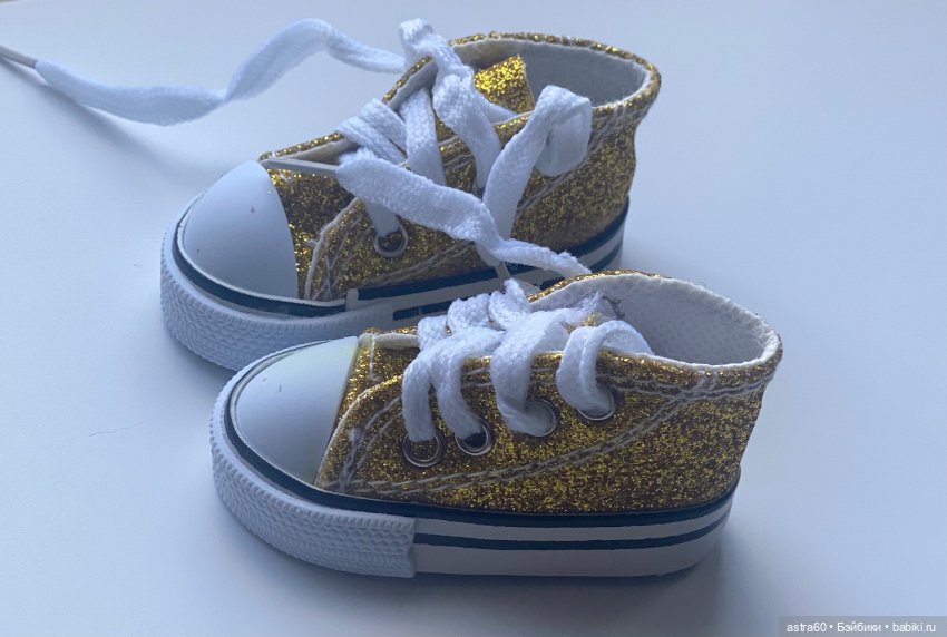 Кеды «золотые» — Обувь для кукол (фото 2)