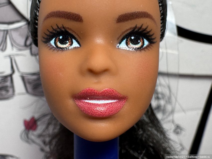 Голова Барби "Безграничные движения" баскетболистки афроамериканки (3) (фото 6)