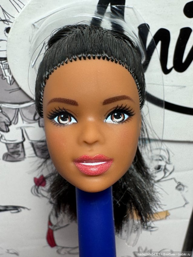Голова Барби "Безграничные движения" баскетболистки афроамериканки (3)