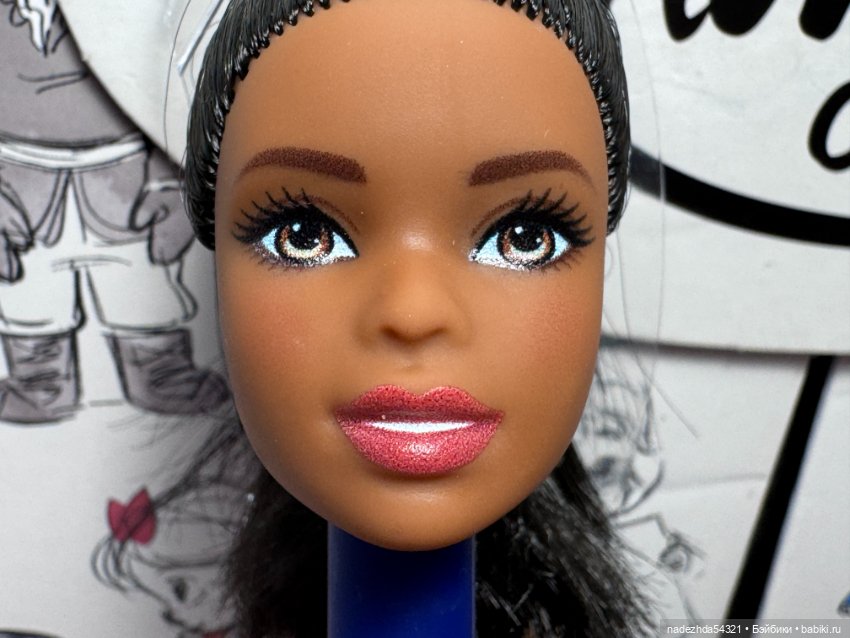 Голова Барби "Безграничные движения" баскетболистки афроамериканки (3) (фото 3)