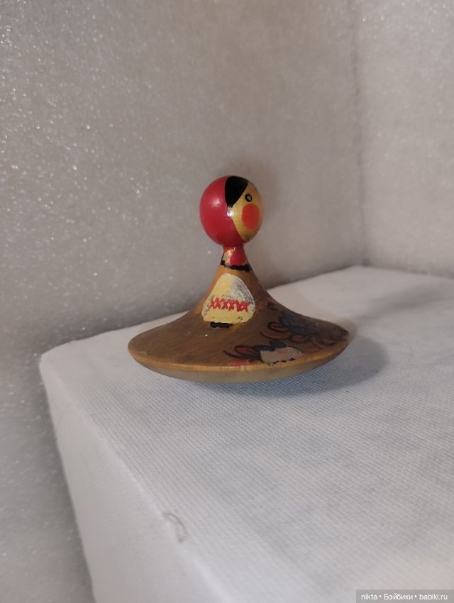 Деревянная игрушка СССР Волчок (фото 4)